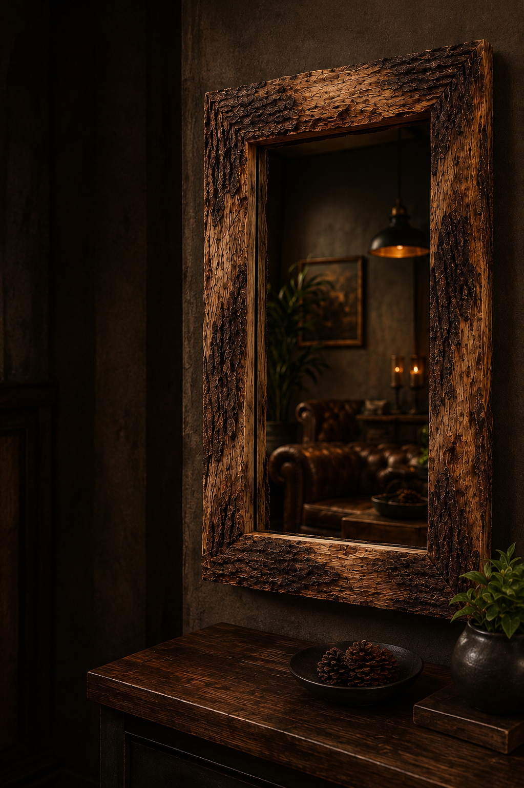 Barkwood Wall Mirror